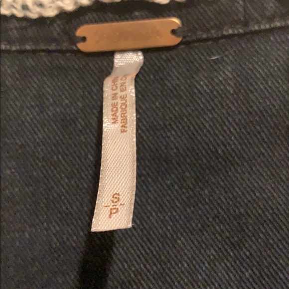 Free People Denim/Sweatshirt Combo Jacket S - Picture 3 of 12